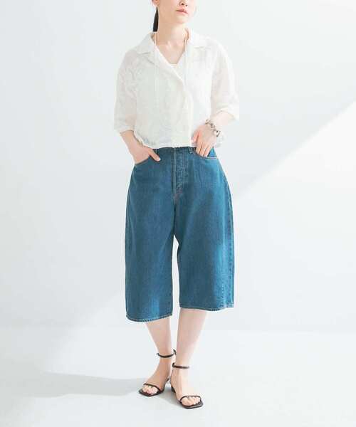 URBAN RESEARCH（アーバンリサーチ）の「カラミジャガードショートシャツ（シャツ/ブラウス・レディース・ブラック/オフホワイト・FREE）」の15枚目の写真