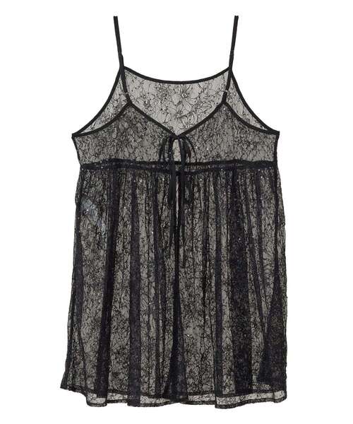 Green　Parks（グリーンパークス）の「前後2WAYレーススパンコールビスチェ（ベスト・レディース・オフホワイト/ブラック・FREE）」の22枚目の写真