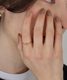Phoebe | 【金属アレルギー対応】ワンドロップメタルチェーンリング/サージカルステンレス(リング)