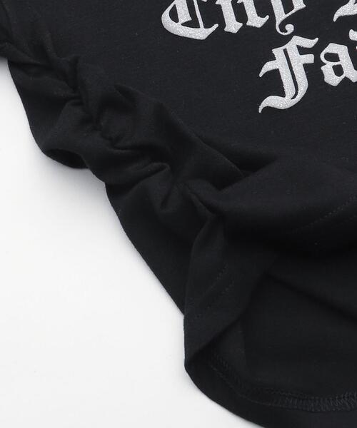 dispark（ディスパーク）の「DISPARK/ゴシックロゴサイドギャザーピチT（Tシャツ/カットソー・レディース・ブラック/ホワイト・FREE）」の22枚目の写真