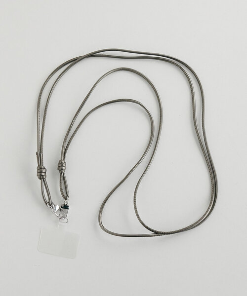 DISCOAT（ディスコート）の「ノットWコードストラップ（スマホグッズ・レディース・ブラック/ブラウン/ブロンズ/アイボリー・FREE）」の4枚目の写真