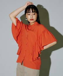シャツ/ブラウス（オレンジ/橙色系・フリル）ファッション通販 - ZOZOTOWN