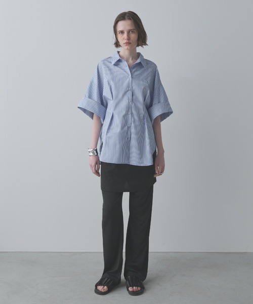 Aunt Marie's（アントマリーズ）の「カットリブレイヤードイージーパンツ（その他パンツ・レディース・モカ/ブラック・FREE/MT）」の7枚目の写真