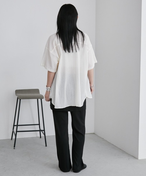 Aunt Marie's（アントマリーズ）の「カットリブレイヤードイージーパンツ（その他パンツ・レディース・モカ/ブラック・FREE/MT）」の17枚目の写真