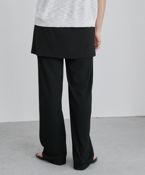 Aunt Marie's（アントマリーズ）の「カットリブレイヤードイージーパンツ（その他パンツ・レディース・モカ/ブラック・FREE/MT）」の21枚目の写真