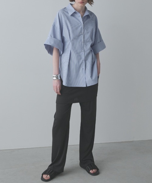 Aunt Marie's（アントマリーズ）の「カットリブレイヤードイージーパンツ（その他パンツ・レディース・モカ/ブラック・FREE/MT）」の22枚目の写真