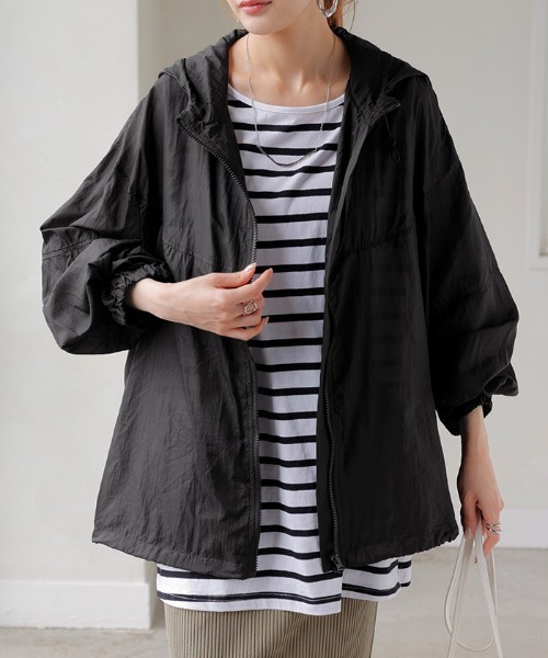 ポケッタブル シアーブルゾン（ブルゾン）｜HUG.U（ハグユー）の