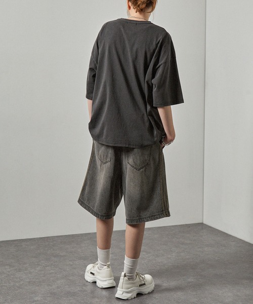 セール】【Alfred Alex】ヴィンテージ加工 サイドライン ハーフ セール】【Alfred Alex】ヴィンテージ加工 サイドライン ハーフ