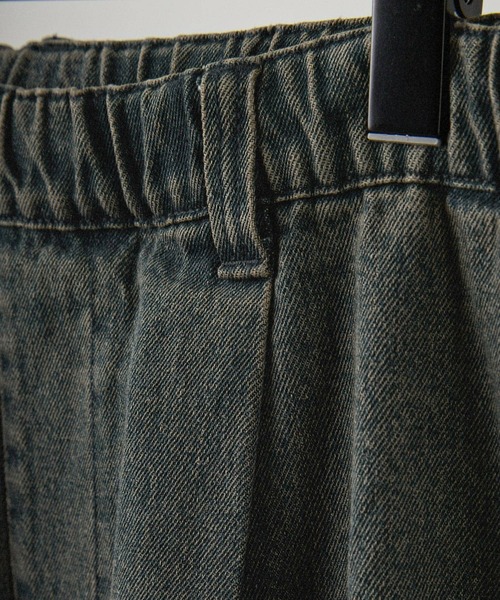 Alfred Alex(アルフレッドアレックス)の「【Alfred Alex】ヴィンテージ加工 サイドライン ハーフデニムパンツ(その他パンツ・メンズ・インディゴブルー/ブラック/グレー・S/M/L)」の12枚目の写真