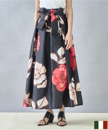 新品・未使用　PINKHOUSE フラワープリント フレアロングスカート Fashion Letter フラワープリント 切替フレアスカート ロング