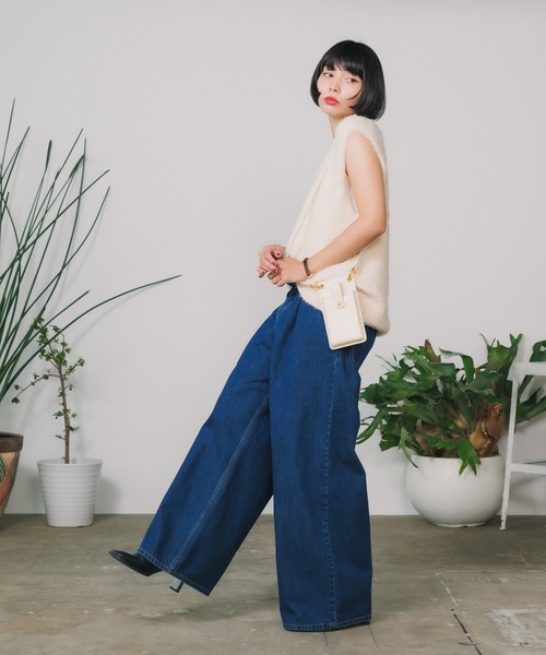 ESLOW(エスロー)の「▲ESLOW/エスロー FUR VEST ファーベスト(ニット/セーター・レディース・ホワイト・FREE)」の3枚目の写真