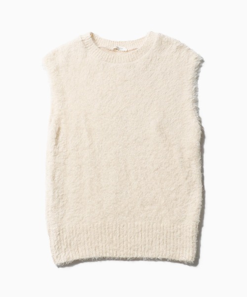 ESLOW(エスロー)の「▲ESLOW/エスロー FUR VEST ファーベスト(ニット/セーター・レディース・ホワイト・FREE)」の15枚目の写真
