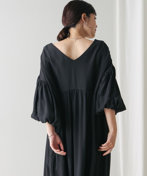 Bou Jeloud（ブージュルード）の「袖バルーンワンピース（ワンピース・レディース・ベージュ/ブラウン/ブラック・FREE）」の13枚目の写真
