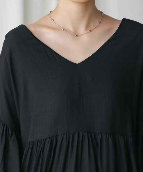 Bou Jeloud（ブージュルード）の「袖バルーンワンピース（ワンピース・レディース・ベージュ/ブラウン/ブラック・FREE）」の14枚目の写真