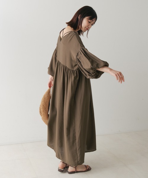 Bou Jeloud（ブージュルード）の「袖バルーンワンピース（ワンピース・レディース・ベージュ/ブラウン/ブラック・FREE）」の19枚目の写真