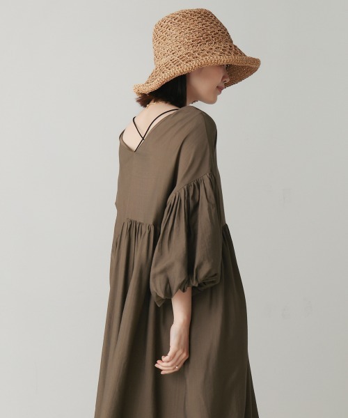 Bou Jeloud（ブージュルード）の「袖バルーンワンピース（ワンピース・レディース・ベージュ/ブラウン/ブラック・FREE）」の21枚目の写真