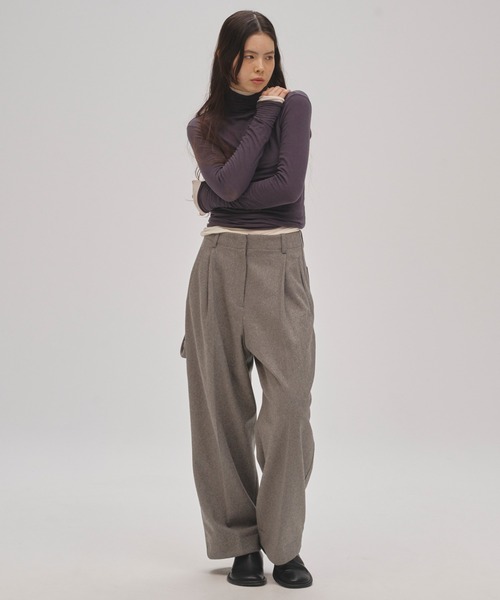 TODAYFUL（トゥデイフル）の「Wool Painter Pants（その他パンツ・レディース・チャコールグレー/ブラウン/グレー・36inch/38inch）」の4枚目の写真