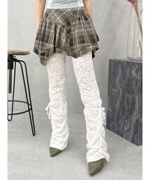 EVRIS（エヴリス）の「レースギャザーフレアレギンス（その他パンツ）」