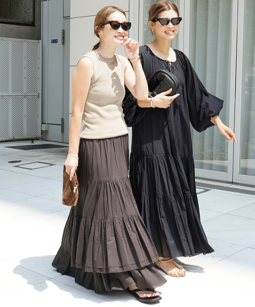 Deuxieme Classe（ドゥーズィエムクラス）の「*Vintage ノースリーブ Tシャツ（Tシャツ/カットソー・レディース・ブラック系その他/タン/ベージュ・FREE）」の5枚目の写真