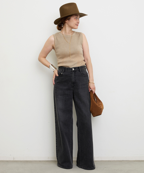 Deuxieme Classe（ドゥーズィエムクラス）の「*Vintage ノースリーブ Tシャツ（Tシャツ/カットソー・レディース・ブラック系その他/タン/ベージュ・FREE）」の11枚目の写真