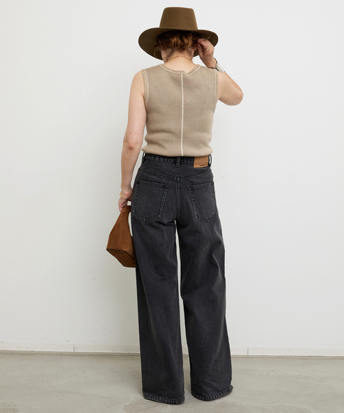 Deuxieme Classe（ドゥーズィエムクラス）の「*Vintage ノースリーブ Tシャツ（Tシャツ/カットソー・レディース・ブラック系その他/タン/ベージュ・FREE）」の13枚目の写真