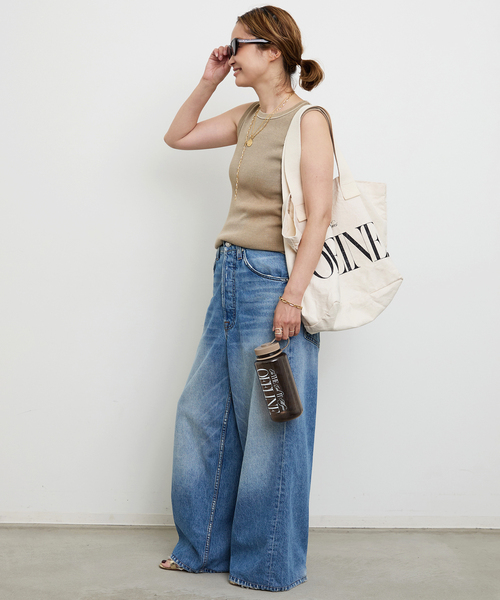 Deuxieme Classe（ドゥーズィエムクラス）の「*Vintage ノースリーブ Tシャツ（Tシャツ/カットソー・レディース・ブラック系その他/タン/ベージュ・FREE）」の18枚目の写真