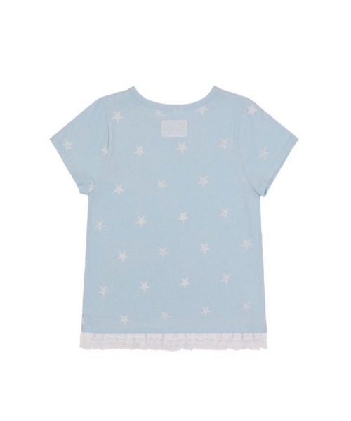 ■FANCY CLUB■ LACE STAR LAYERED TEE (3色) FANCY CLUB】Lace Star Layered Tee（Tシャツ/カットソー