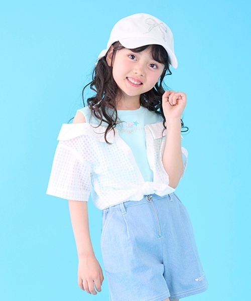 mezzo piano(メゾピアノ)の「シアードッキングシャツ(シャツ/ブラウス・キッズ・ピンク・130cm/120cm/140cm)」の16枚目の写真