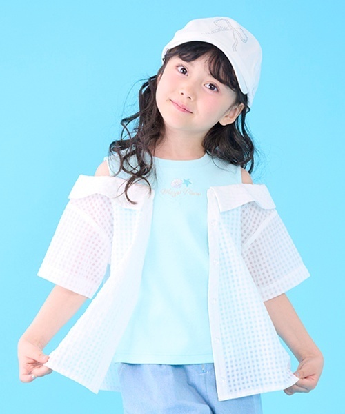 mezzo piano(メゾピアノ)の「シアードッキングシャツ(シャツ/ブラウス・キッズ・ピンク・130cm/120cm/140cm)」の17枚目の写真