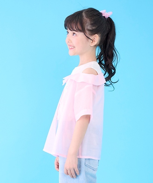 mezzo piano(メゾピアノ)の「シアードッキングシャツ(シャツ/ブラウス・キッズ・ピンク・130cm/120cm/140cm)」の22枚目の写真