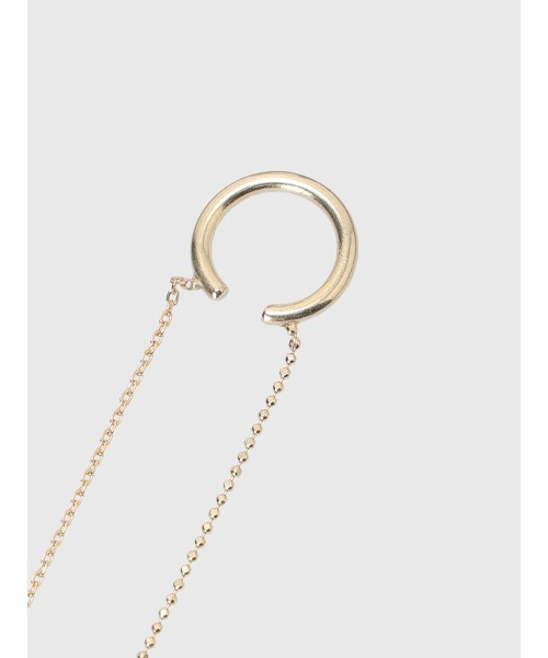 【完売品】【新品】アニュアンス　SLV925 ロングチェーンピア　シルバー SLV925 ロングチェーンピアス(F GOLD): アクセサリーanuans