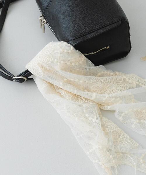 RODE SKO（ロデスコ）の「シアーレーススカーフ（バンダナ/スカーフ・レディース・オフホワイト・ONE）」の9枚目の写真