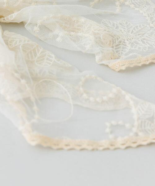 RODE SKO（ロデスコ）の「シアーレーススカーフ（バンダナ/スカーフ・レディース・オフホワイト・ONE）」の11枚目の写真