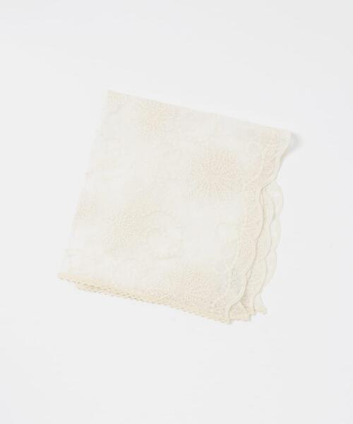 RODE SKO（ロデスコ）の「シアーレーススカーフ（バンダナ/スカーフ・レディース・オフホワイト・ONE）」の12枚目の写真