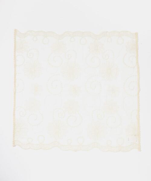 RODE SKO（ロデスコ）の「シアーレーススカーフ（バンダナ/スカーフ・レディース・オフホワイト・ONE）」の13枚目の写真