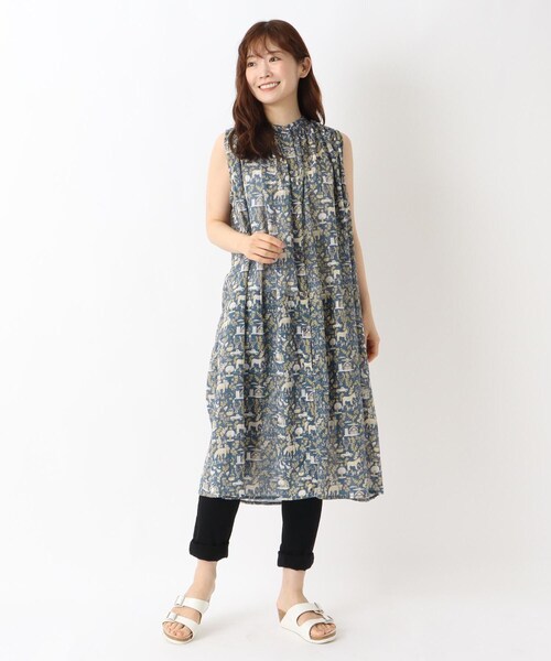 one'sterrace(ワンズテラス)の「リゾート アニマルワンピース(ワンピース・レディース・アイボリー系8/ネイビー系5・02)」の11枚目の写真