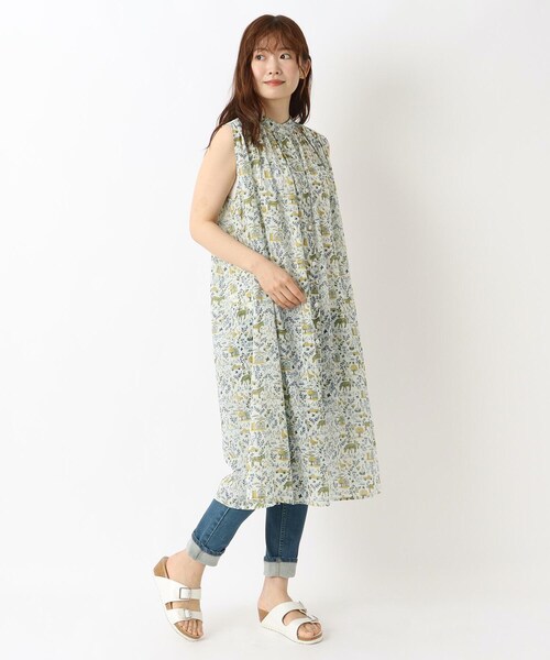 one'sterrace(ワンズテラス)の「リゾート アニマルワンピース(ワンピース・レディース・アイボリー系8/ネイビー系5・02)」の13枚目の写真