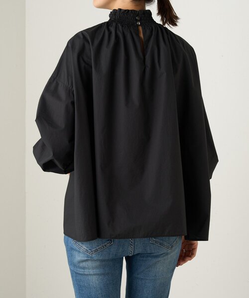 BEARDSLEY（ビアズリー）の「シャーリングハイネックシャツ（シャツ/ブラウス・レディース・グレー/ブラック・FREE）」の18枚目の写真