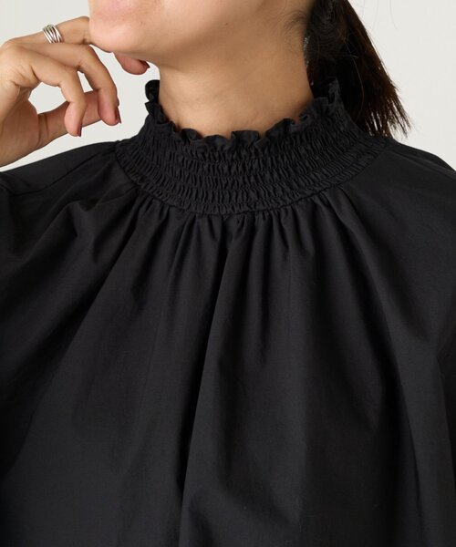 BEARDSLEY（ビアズリー）の「シャーリングハイネックシャツ（シャツ/ブラウス・レディース・グレー/ブラック・FREE）」の20枚目の写真