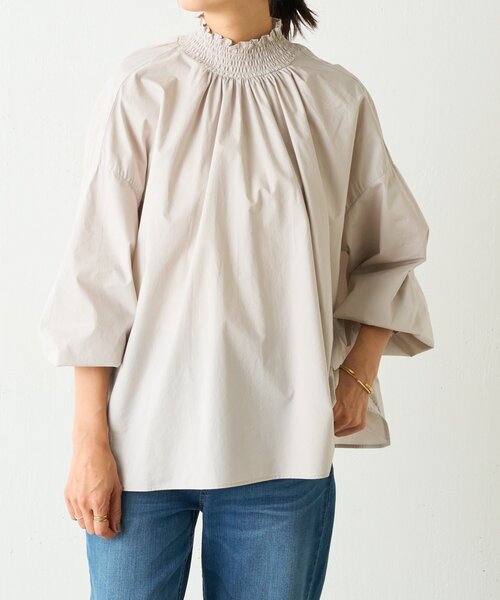 moku ビアズリー ハイネックシャツ ストライプ チュニックシャツ moku ビアズリー ハイネックシャツ ストライプ チュニックシャツ