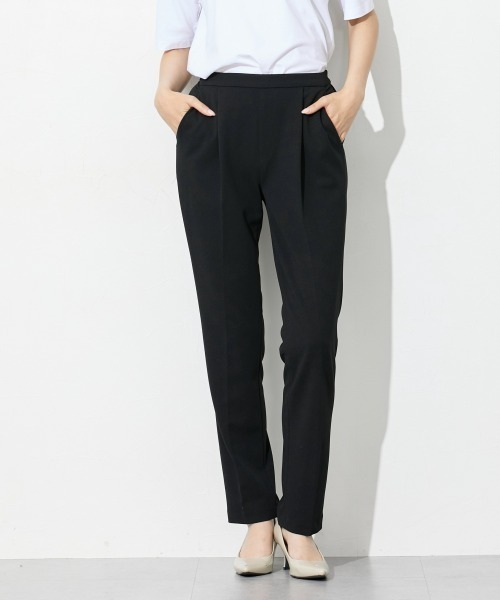 slattgir（スラットジール）の「高身長　【礼服】カットジョーゼットセットアップ（ブラウス＋テーパードパンツ）（ウォッシャブル・形態安定）（トールサイズ）（スーツセット・レディース・ブラック・TL/TM/TLL/T3L/T4L/T5L）」の14枚目の写真