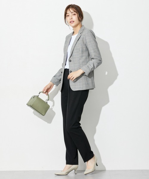 slattgir（スラットジール）の「高身長　【礼服】カットジョーゼットセットアップ（ブラウス＋テーパードパンツ）（ウォッシャブル・形態安定）（トールサイズ）（スーツセット・レディース・ブラック・TL/TM/TLL/T3L/T4L/T5L）」の18枚目の写真