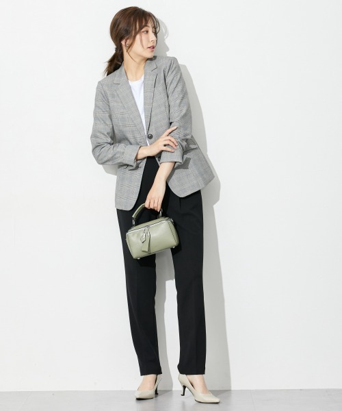 slattgir（スラットジール）の「高身長　【礼服】カットジョーゼットセットアップ（ブラウス＋テーパードパンツ）（ウォッシャブル・形態安定）（トールサイズ）（スーツセット・レディース・ブラック・TL/TM/TLL/T3L/T4L/T5L）」の20枚目の写真