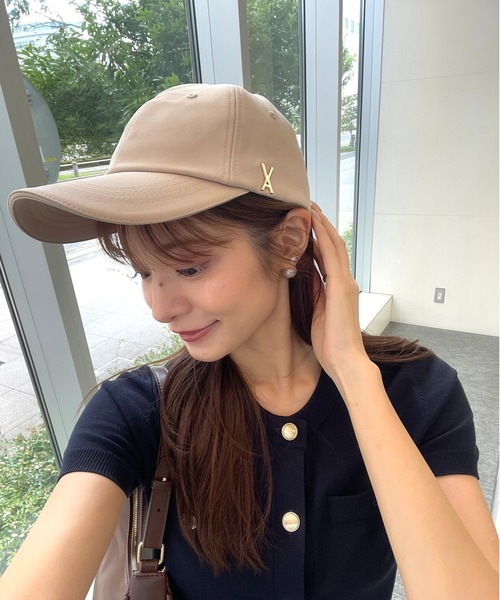 VARZAR（バザール）の「VARZAR/バザール stud over fit ball cap / スタッドオーバーフィットボールキャップ（キャップ・レディース・ベージュ系2/ブラック系1/ピンク系1/ピンク系2/ベージュ系1/ブラック系2・FREE）」の10枚目の写真