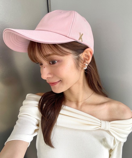 VARZAR（バザール）の「VARZAR/バザール stud over fit ball cap / スタッドオーバーフィットボールキャップ（キャップ・レディース・ベージュ系2/ブラック系1/ピンク系1/ピンク系2/ベージュ系1/ブラック系2・FREE）」の13枚目の写真