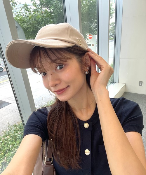 VARZAR（バザール）の「VARZAR/バザール stud over fit ball cap / スタッドオーバーフィットボールキャップ（キャップ・レディース・ベージュ系2/ブラック系1/ピンク系1/ピンク系2/ベージュ系1/ブラック系2・FREE）」の16枚目の写真