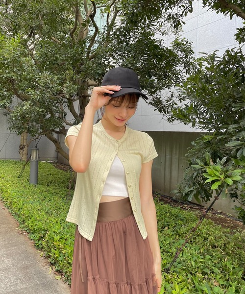 VARZAR（バザール）の「VARZAR/バザール stud over fit ball cap / スタッドオーバーフィットボールキャップ（キャップ・レディース・ベージュ系2/ブラック系1/ピンク系1/ピンク系2/ベージュ系1/ブラック系2・FREE）」の19枚目の写真