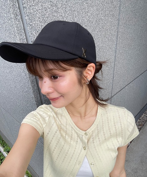 VARZAR（バザール）の「VARZAR/バザール stud over fit ball cap / スタッドオーバーフィットボールキャップ（キャップ・レディース・ベージュ系2/ブラック系1/ピンク系1/ピンク系2/ベージュ系1/ブラック系2・FREE）」の20枚目の写真