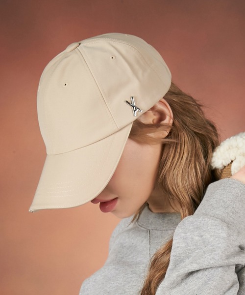 VARZAR（バザール）の「VARZAR/バザール stud over fit ball cap / スタッドオーバーフィットボールキャップ（キャップ・レディース・ベージュ系2/ブラック系1/ピンク系1/ピンク系2/ベージュ系1/ブラック系2・FREE）」の7枚目の写真