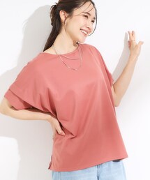 SHOO・LA・RUE | 【S-LL/UV/吸水速乾】さらりと着こなす 肩タックゆるトップス(Tシャツ/カットソー)